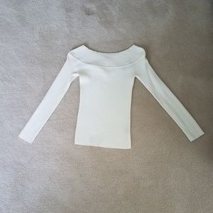 Off shoulder sweater